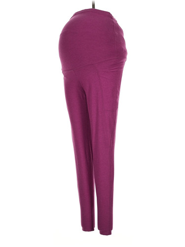 Beyond the Bump by Beyond Yoga Women Purple Active Pants S Maternity