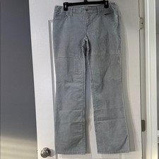 Loft Light Gray Slim Boot Corduroy Pants Size 8