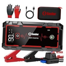 Jump Starter, Battery Jumper Starter Portable, Car Battery Jump Dark Red