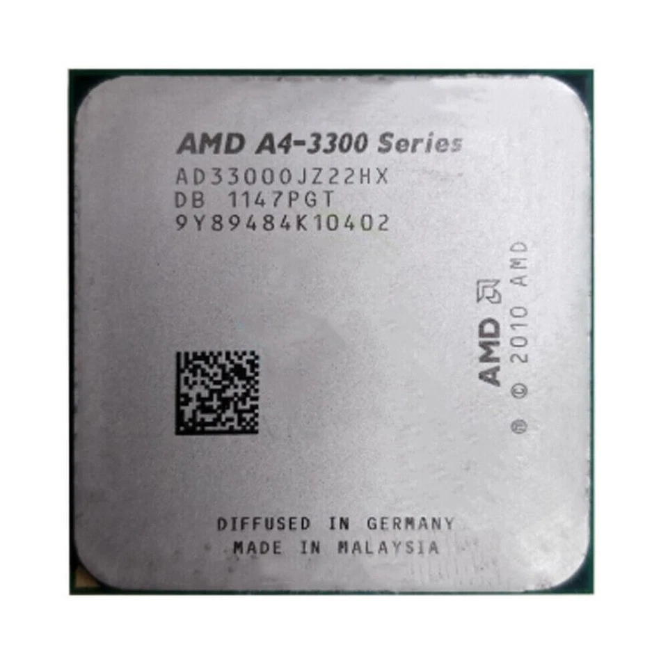 PROCESSORE AMD A4-3300 SOCKET FM1 2,50GHZ CPU TRAY AD33000JZ22HX - Immagine 2 di 4