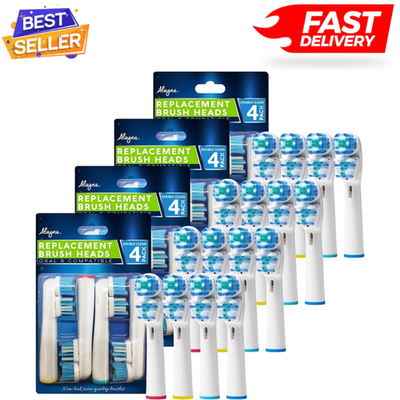 #ad #ad Replacement Brush Heads Compatible With Oral B Double Clean Design 4 or 16 Pcs $27.97