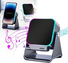5-in-1 Wireless Induction Bluetooth Speaker Adjustable Phone Stand,Rechargeable