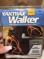 New YAKTRAX WALKER Spikeless Ultralight Overshoe Traction Device Sz L/XL Black