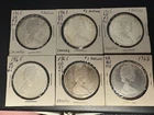1965 CANADIAN SILVER DOLLAR LOT OF 6 CANADA COIN