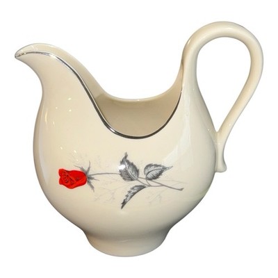Taylorton TST Creamer Pitcher Moulin Rouge Red Rose Taylor Smith Taylor China