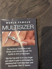 Ring Sizer Finger Gauge Made In Uk. &pound;1. In Packaging. Brand New. Only &pound;1
