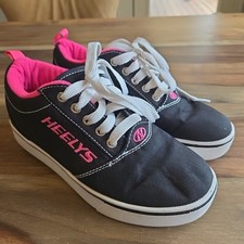 Heely's Pro20 Black Hot Pink Shoes Sz 4 Youth or Womens Sz 5 Skate Shoes