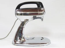 Vintage Hamilton Beach Chrome Stand & Hand Mixer Combo Model H