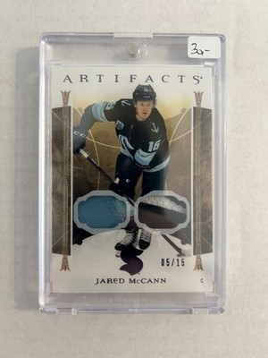 Jared McCann Seattle Kraken Artifacts 22/23 game used jersey /15