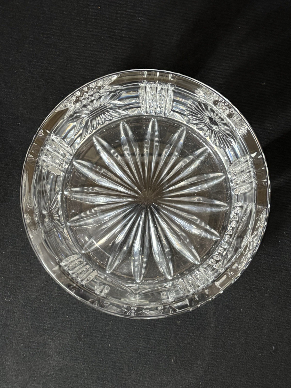Waterford Millennium Series Crystal Champagne Wine Bottle Coaster Bowl 5 1/4''
