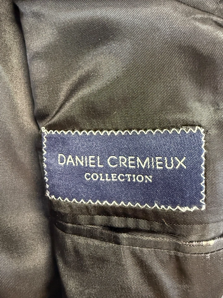 Traje De Colección Loro Piana Cremieux 2 Piezas, 42R, 35x30, Gris Oscuro Rayas, Super 130 Foto 3 de 4