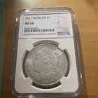1921 Morgan Dollar Ms 60