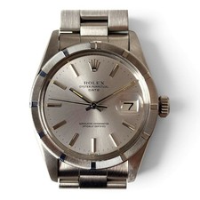 Rolex Date 34 mm Steel Oyster Silver Dial Automatic Watch 1501 Circa 1975