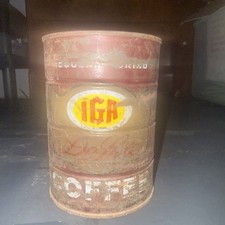 IGA Vintage Coffee Can. Great Collectable Ite...