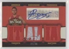 2006-07 Topps Triple Threads Relic Auto 31/36 Andrea Bargnani #TTRA-12 Auto d9r