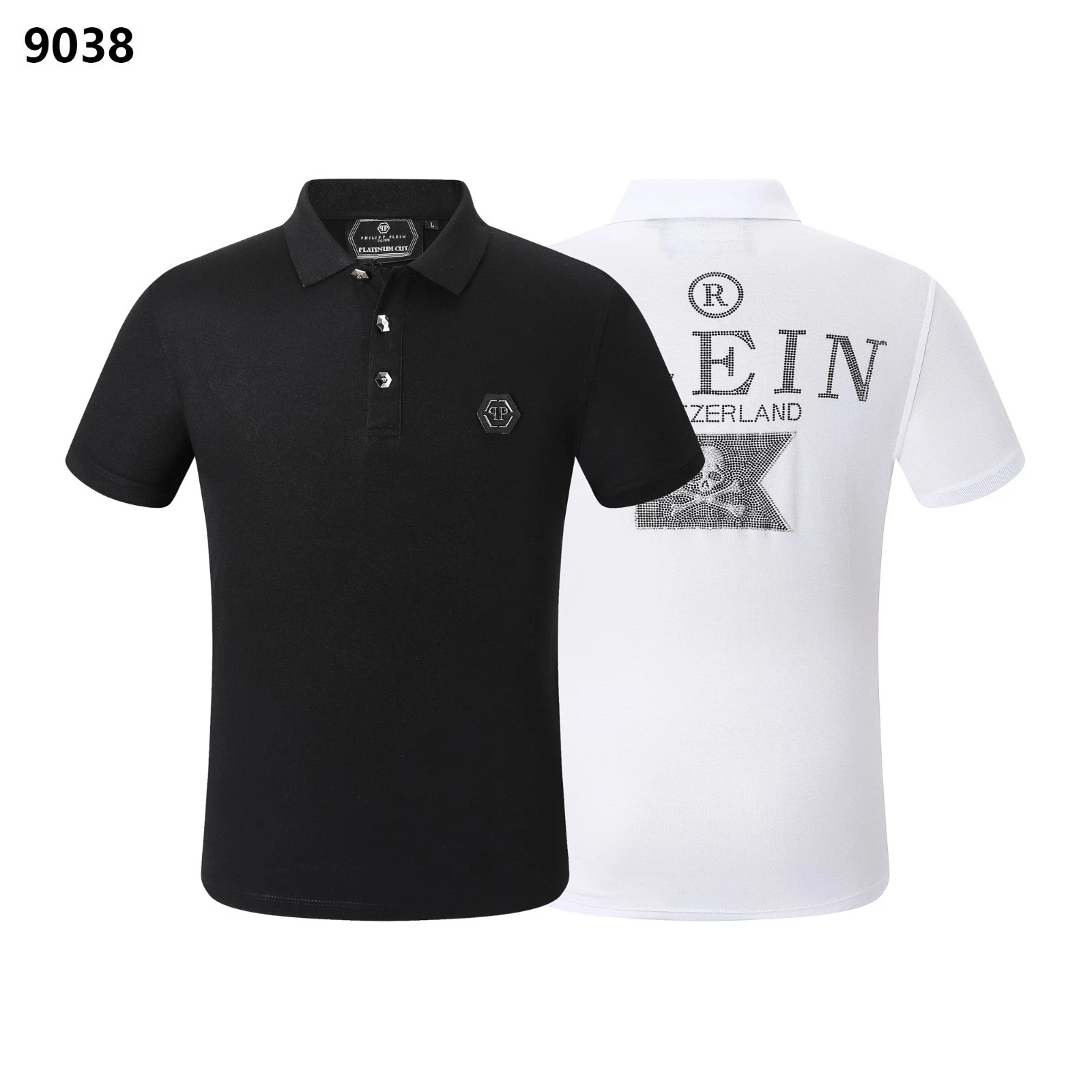 Philipp Plein Iconic Cult Tape Logo Polo Shirt Polo Shirt M-3XL