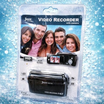 Jazz HDV140 Video Camcorder Camera Black  HD 1280 x 720 LCD 4X DIGITAL ZOOM NEW