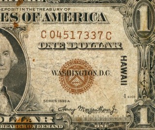 $1 1935 A (( HAWAII )) Silver Certificate PAPER CURRENCY AUCTIONS