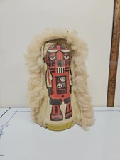 Carnival Circus ROBOT Knock Down Punk Ball Toss target Folk Art Midway 12” Vtg.