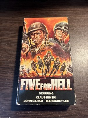 Five for Hell (1969) VHS - Klaus Kinski, John Garko, Margaret Lee - Italian WWII