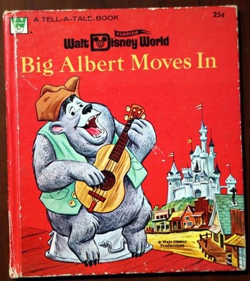 WALT DISNEY WORLD Florida - Big Albert Moves In 1971 Whitman Tell-A-Tale #2567