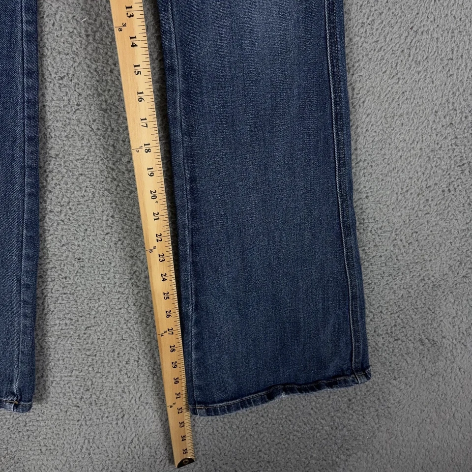 YMI Jeans Juniors 7/28 Blue Flare Medium Wash Mid Rise Denim Casual Stretch - Image 3 of 4