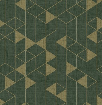 Fairbank Evergreen Linen Geometric Wallpaper by Scott Living FD26774  4034-26774