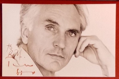 Terence Stamp 1938-2025 Young Guns Wall Street autograph signed 3.5''x5.5'' photo