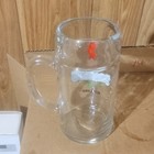 Heineken Holland Clear Glass Beer Mug with Handle Red Star Breweriana — photo 2