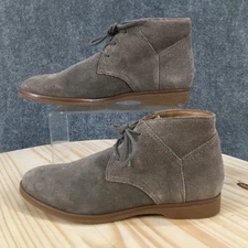 Franco Sarto Boots Womens 7 M Percy Gray Chukka Lace Up Comfort Casual Leather