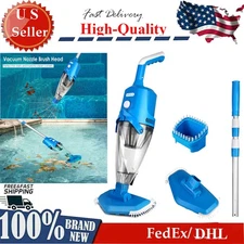 21GPM Cordless Pool Vacuum W/ Telescopic Pole Rechargeable Swimming Pool Cleaner