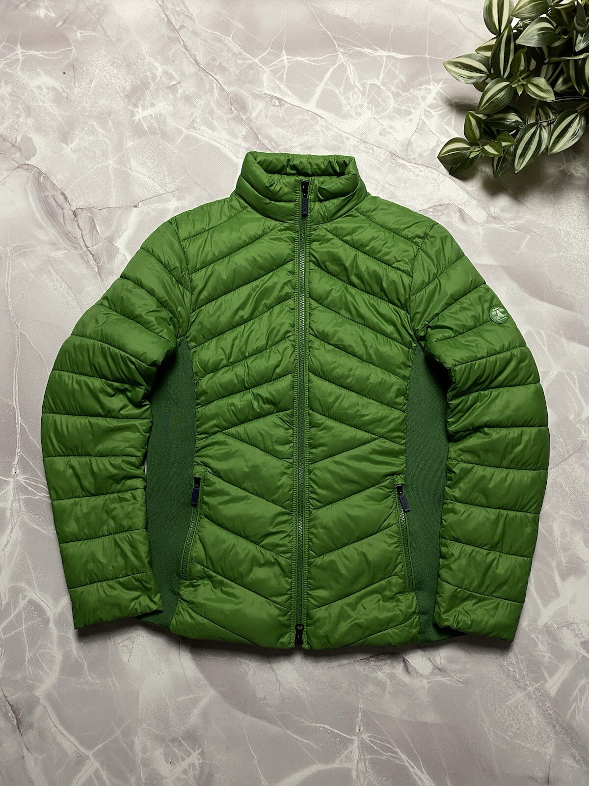 Barbour Longshore Quilt Fiberdown Puffer Jacket Womens Size UK 10