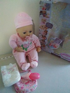 baby annabell eyes blue bodied ml100 doll soft