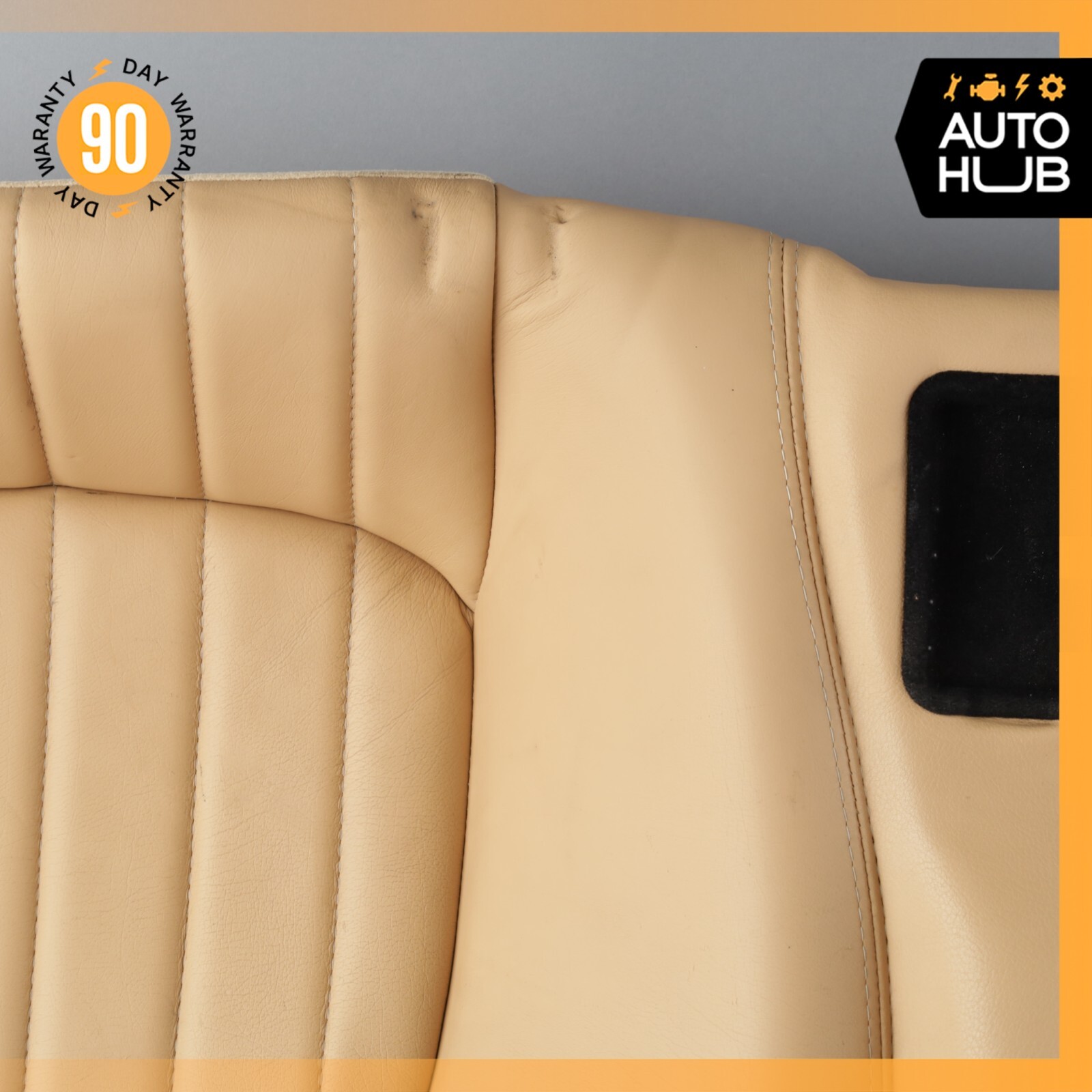 02-07 Maserati Coupe 4200 M138 Rear Seat Cushion Lower Bottom Beige OEM 67k