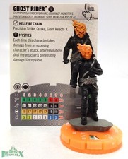Heroclix Wheels of Vengeance set Ghost Rider 001 Common figure w/card