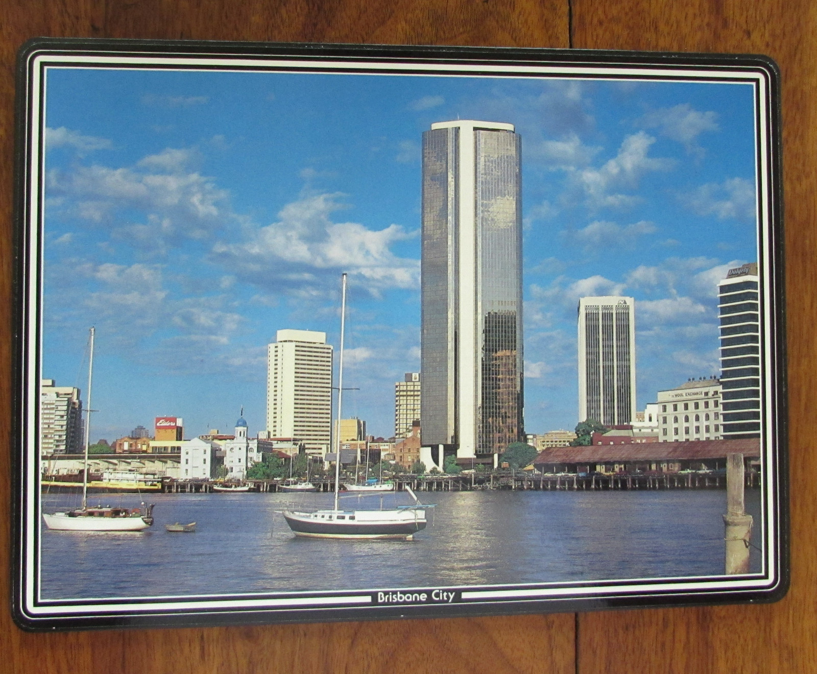 Brisbane Australia Souvenir Placemats Australiana Collection Cork Back