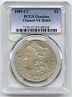 1889-CC Morgan Silver Dollar PCGS Genuine Cleaned VF Detail Carson City - H557
