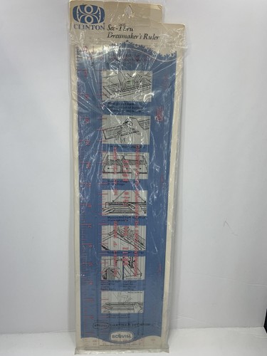 Dritz See-Thru Dressmakers Ruler 15x4" Transparent Plastic Sewing Tool
