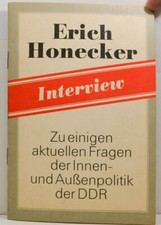 Interview ERICH HONECKER zu aktuellen Fragen der DDR Politik - 1984 (W 2857)