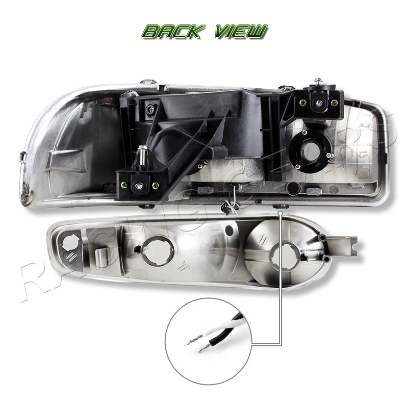 FAROS LED DRL CROMADOS APTOS PARA GMC YUKON/SIERRA DENALI + PARACHOQUES CON REFLECTOR TRANSPARENTE Foto 4 de 4