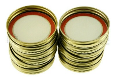 Golden Harvest Canning Lids & Rings - 2 Boxes (24 Total Lids) Regular Mouth