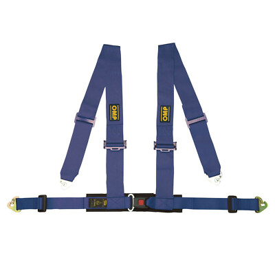 OMP Racing 4, 4-Punkt ECE Sicherheitsgurt, DA508, blau, raceparts cc