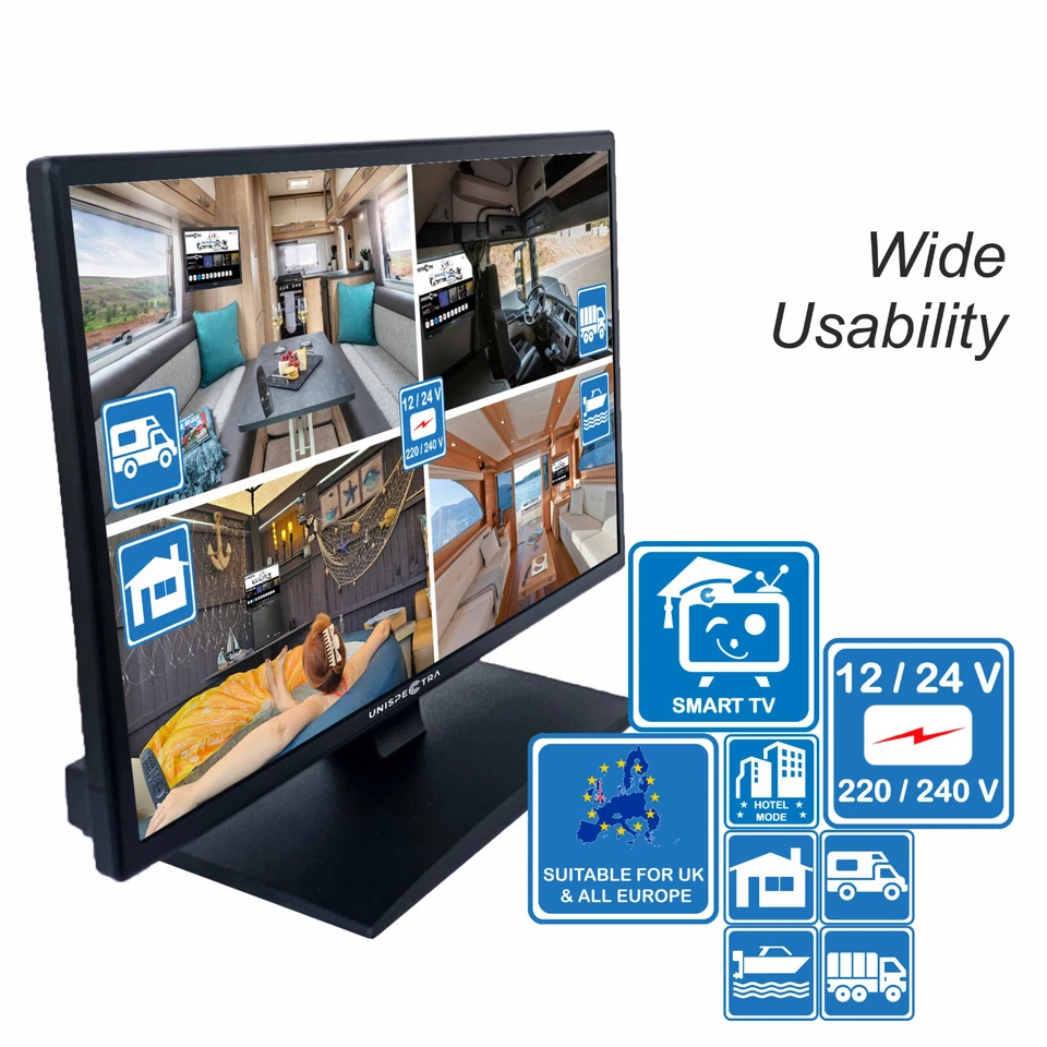 Unispectra 22" Smart TV (webOS) + Bracket + Magic Remote Full HD  12V 24V 240V - Image 3 of 4