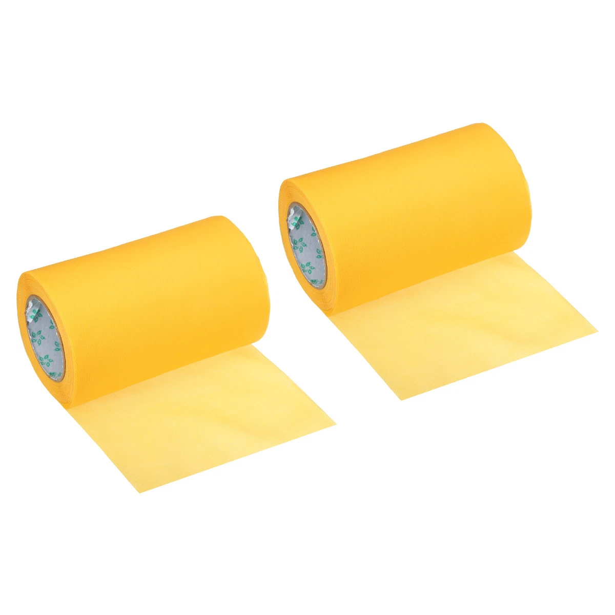 2pcs 4.7 inchx49.2ft Pipe Wrapping Non Stick PVC Duct Tape HVAC Tube Wrap Yellow