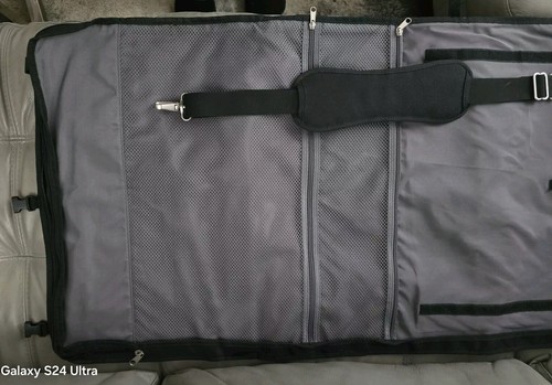 SkyRoll Roll-Up Luggage 23" Black Garment Bag Wrinkle-Free Travel w/ Carry Strap - Picture 8 of 24