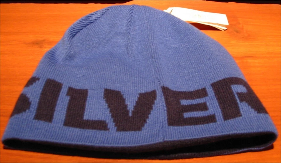 Мужская QUIKSILVER двусторонний Beanie Toque зимняя шляпа лыж сноуборда синий темно-синий - Изображение 4 из 4