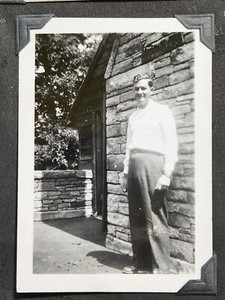 Vintage Photograph Gentleman House