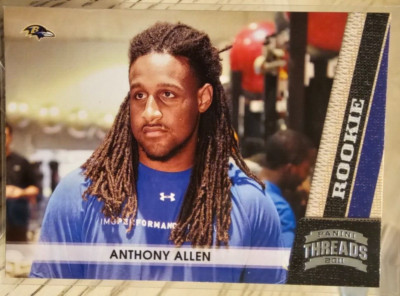 2011 Panini Threads Anthony Allen RC #158 Baltimore Ravens | eBay