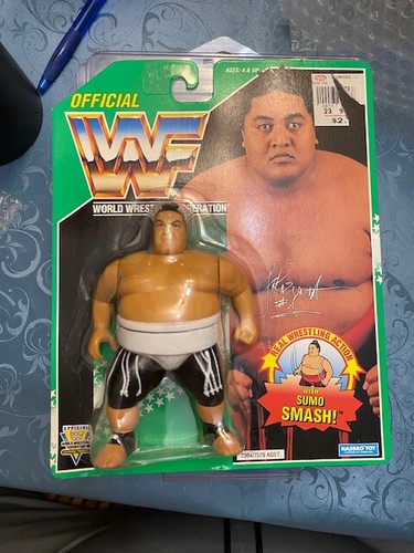 WWF Hasbro Series 11 Yokozuna  MOC Green Card w/ p...