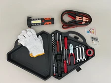 Auto Emergency Kit ~ Tools, Flashlights, Jumper Cables and More!